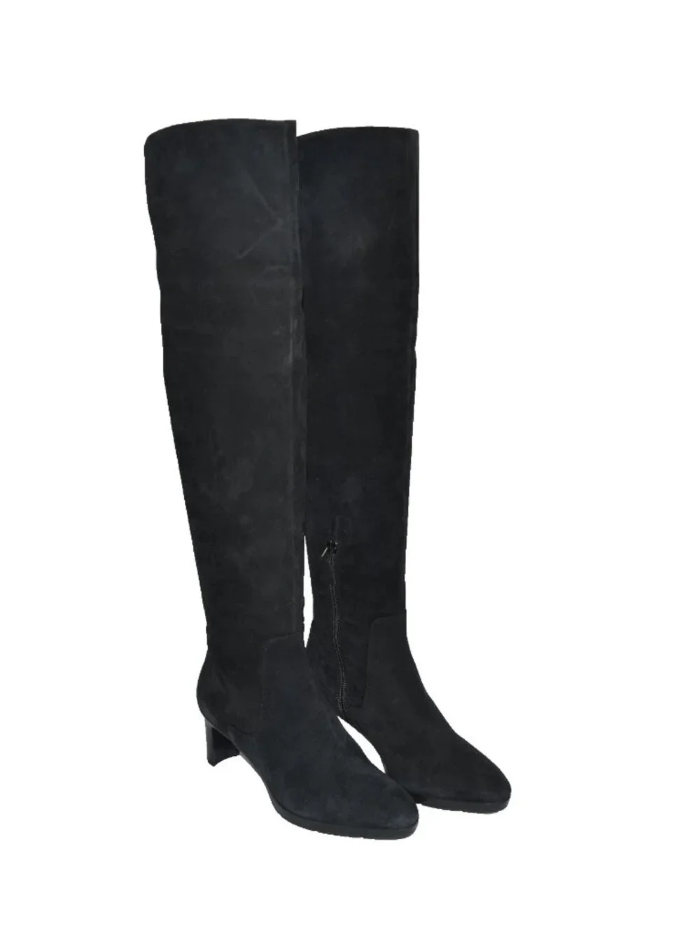 New Aquatalia Danika Weatherproof Over the Knee Black Suede Size 6.5 OTK DD18